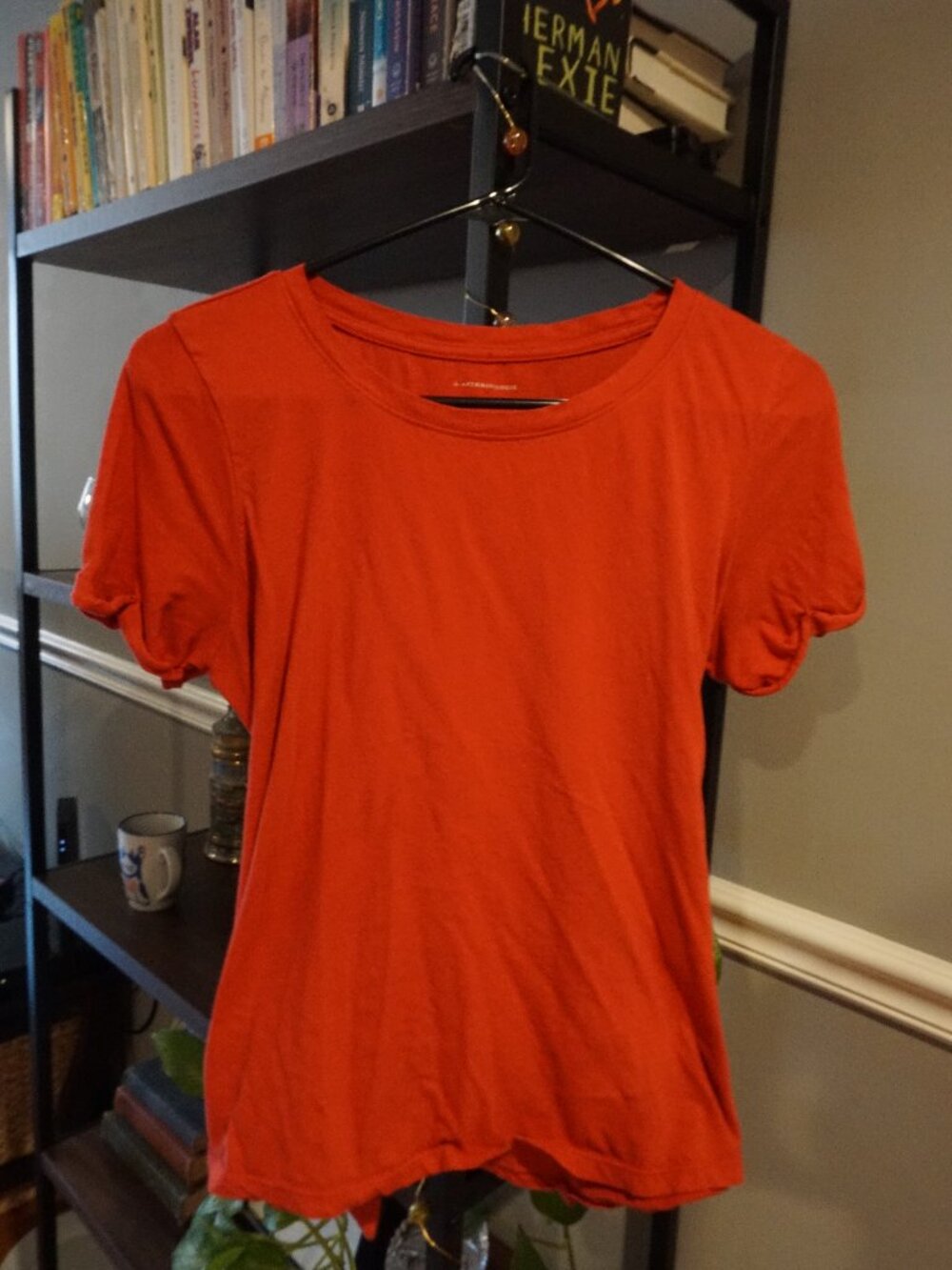 Anthropologie Orange Tee
